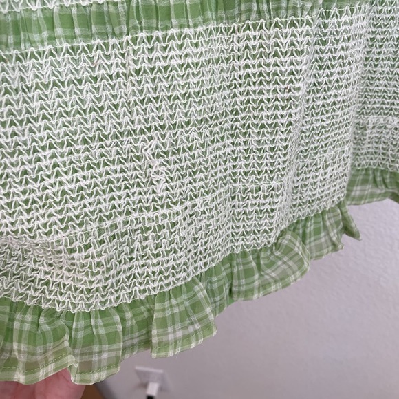 Capulet Revolve Siobhan Smocked Plaid Mini Dress GUC M - Picture 10 of 16